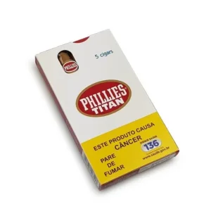 Charuto Phillies Titan Tradicional – Caixa com 5 Unidades